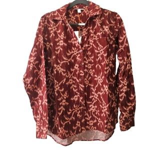 NWT Women Knox Rose Botton Down Shirt XS & L